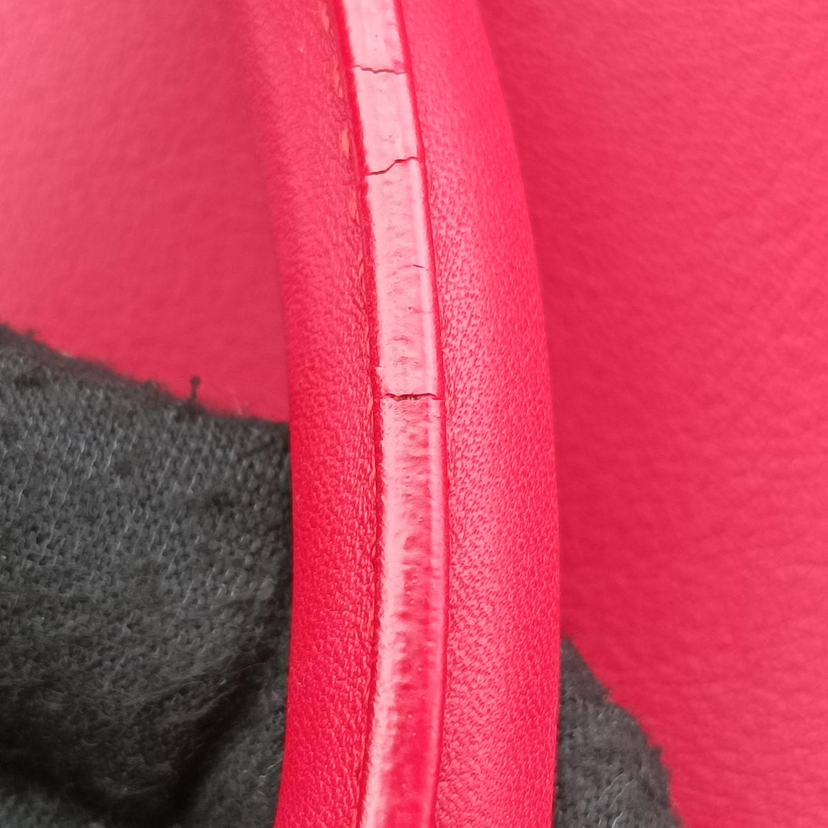 Vintage Yves Saint Laurent BABY CABAS Red Leather 394461 shoulderbag | stylenewstar