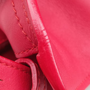 Vintage Yves Saint Laurent BABY CABAS Red Leather 394461 shoulderbag | stylenewstar