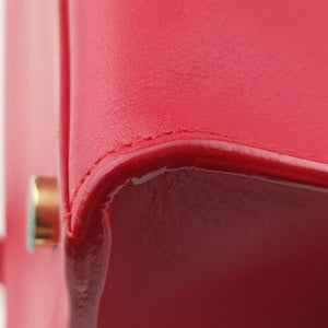 Vintage Yves Saint Laurent BABY CABAS Red Leather 394461 shoulderbag | stylenewstar