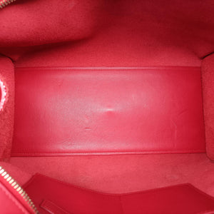 Vintage Yves Saint Laurent BABY CABAS Red Leather 394461 shoulderbag | stylenewstar