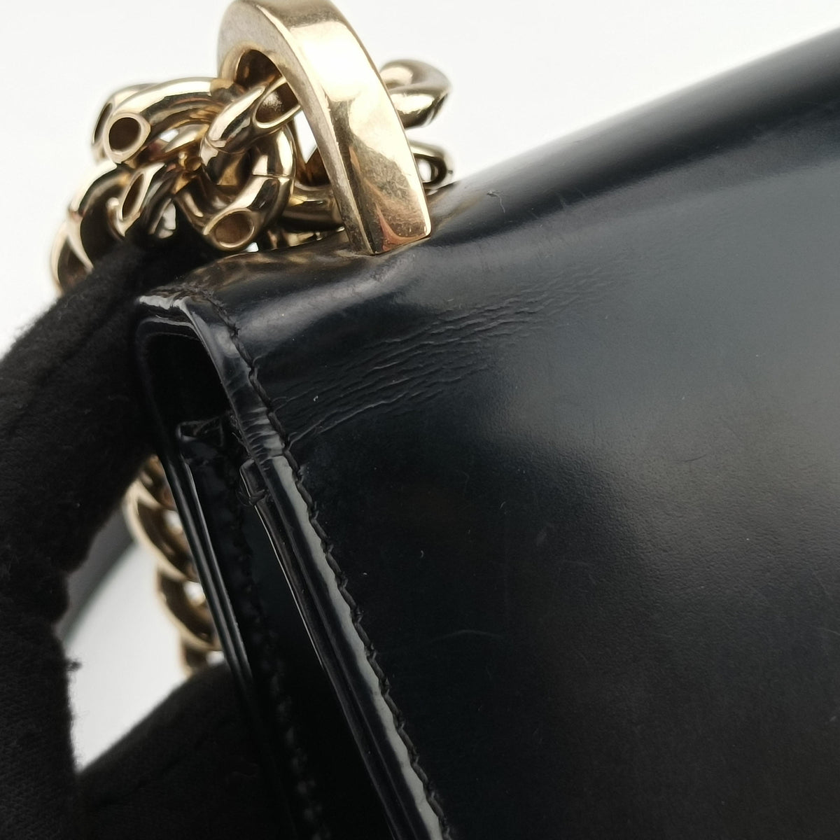Pre-owned Christian Dior Diorama Black Leather  shoulderbag | stylenewstar