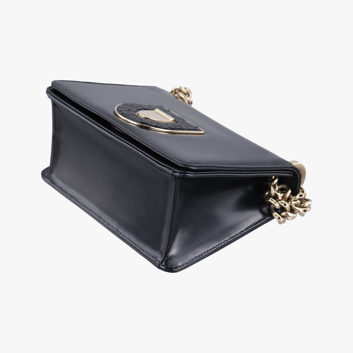 Pre-owned Christian Dior Diorama Black Leather  shoulderbag | stylenewstar