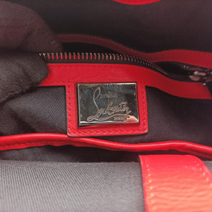 Pre-owned Christian Louboutin Explora funk Black×Red leather  backpack/rucksack | stylenewstar