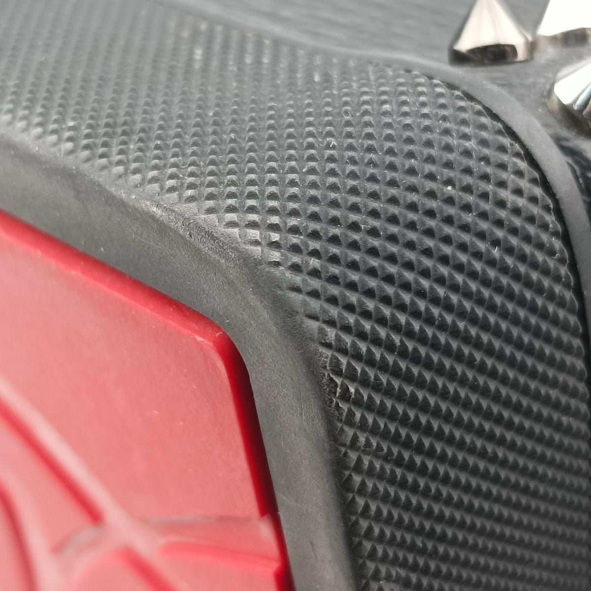 Pre-owned Christian Louboutin Explora funk Black×Red leather  backpack/rucksack | stylenewstar