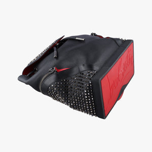 Pre-owned Christian Louboutin Explora funk Black×Red leather  backpack/rucksack | stylenewstar