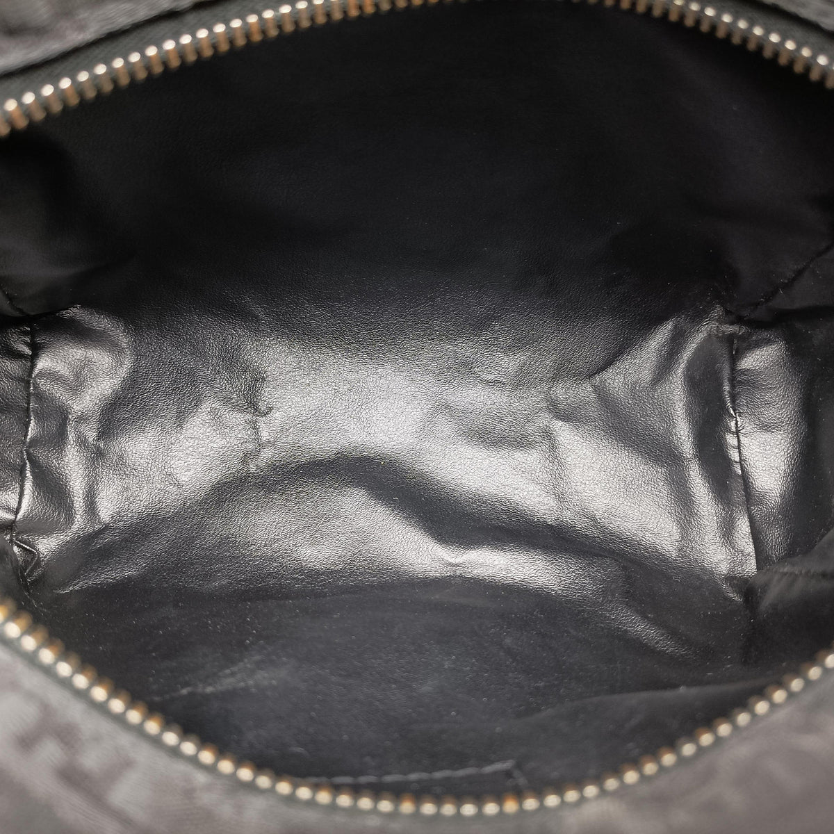 Pre-owned Fendi Zucchino Black Canvas x Leather  handbag | stylenewstar