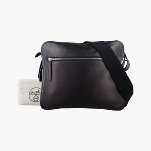 Vintage Hermes Hebdo Reporter Brown Evergrain Leather  shoulderbag | stylenewstar