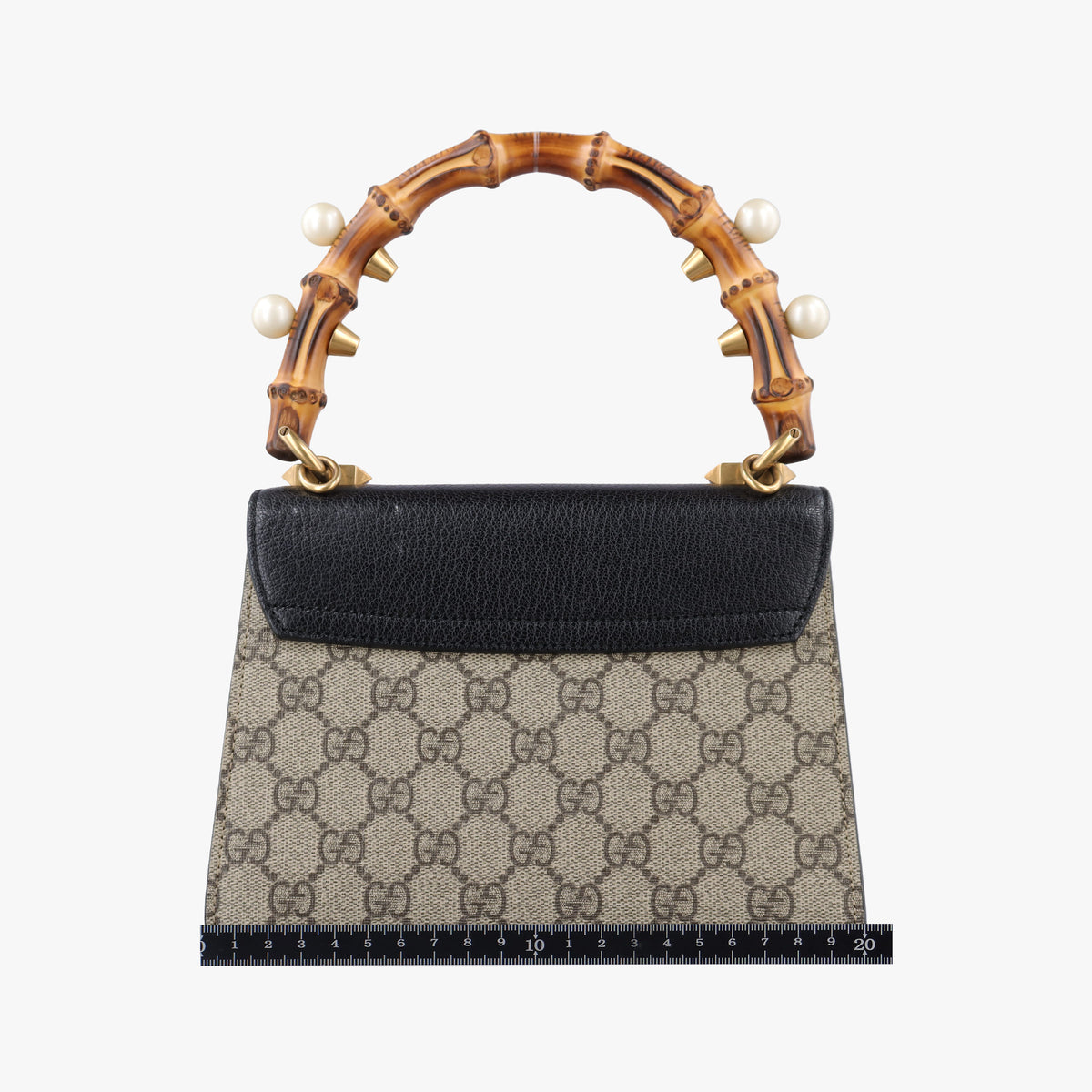 Secondhand Gucci Fox Brooch Bamboo Beige×Multicolour PVC coated canvas×Leather 466428 shoulderbag | stylenewstar