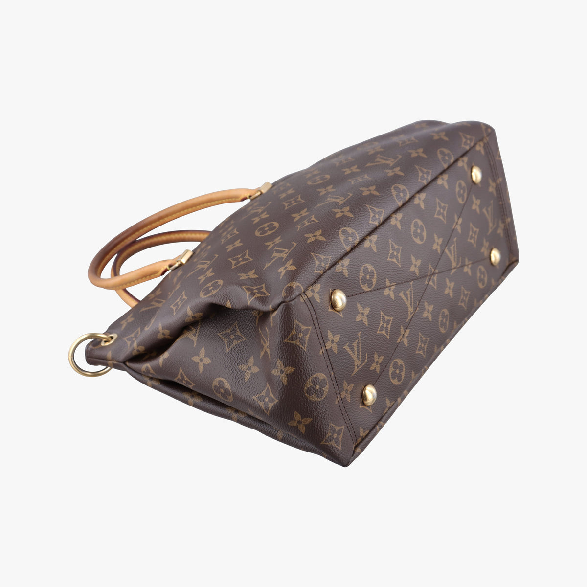 Pre-owned Louis Vuitton PALLAS brown×Bordeaux Monogram Canvas×calf leather M40906 shoulderbag | stylenewstar