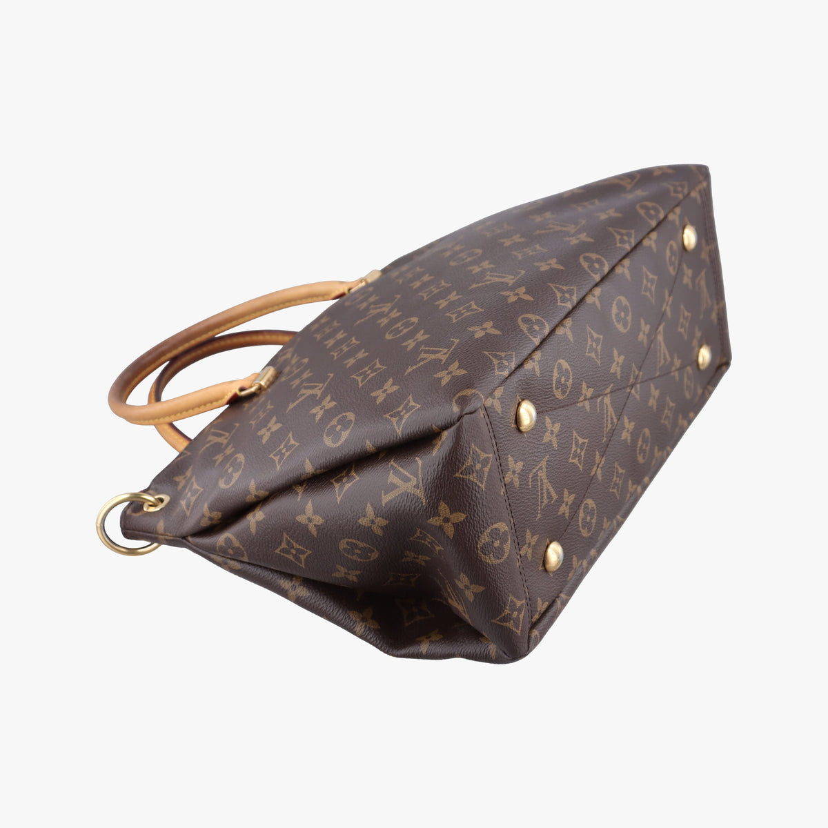 Pre-owned Louis Vuitton PALLAS brown×Bordeaux Monogram Canvas×calf leather M40906 shoulderbag | stylenewstar