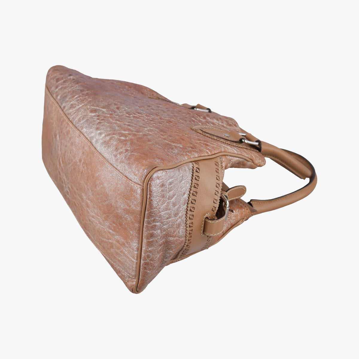 Pre-owned Fendi Etniko Brown Leather 8BN157 handbag | stylenewstar