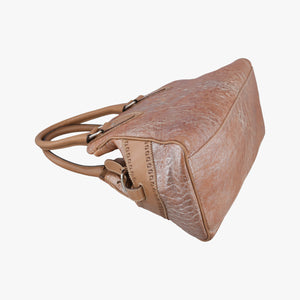 Pre-owned Fendi Etniko Brown Leather 8BN157 handbag | stylenewstar