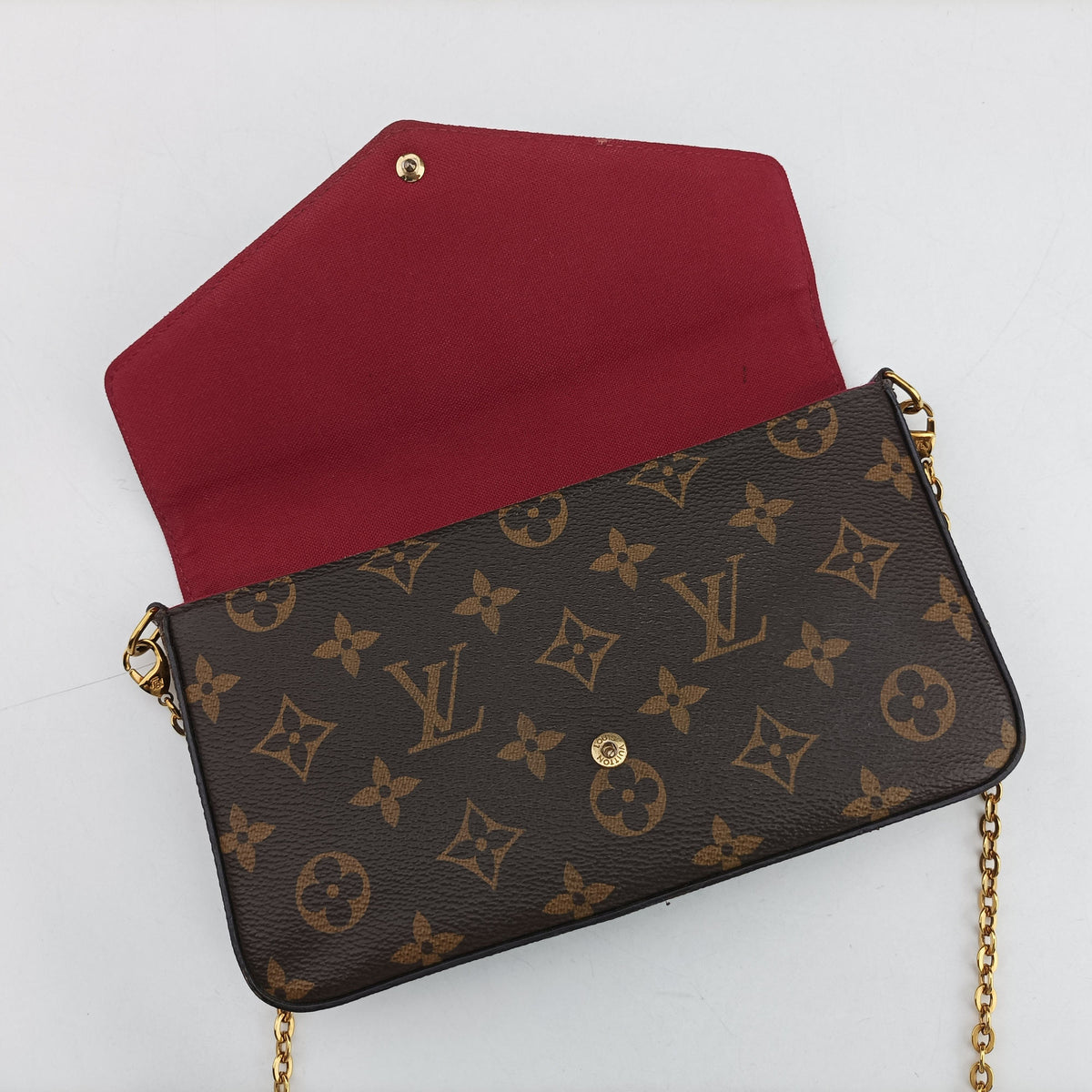 Secondhand Louis Vuitton Pochette Felicie Brown Monogram Canvas M61276 shoulderbag | stylenewstar