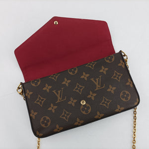 Secondhand Louis Vuitton Pochette Felicie Brown Monogram Canvas M61276 shoulderbag | stylenewstar
