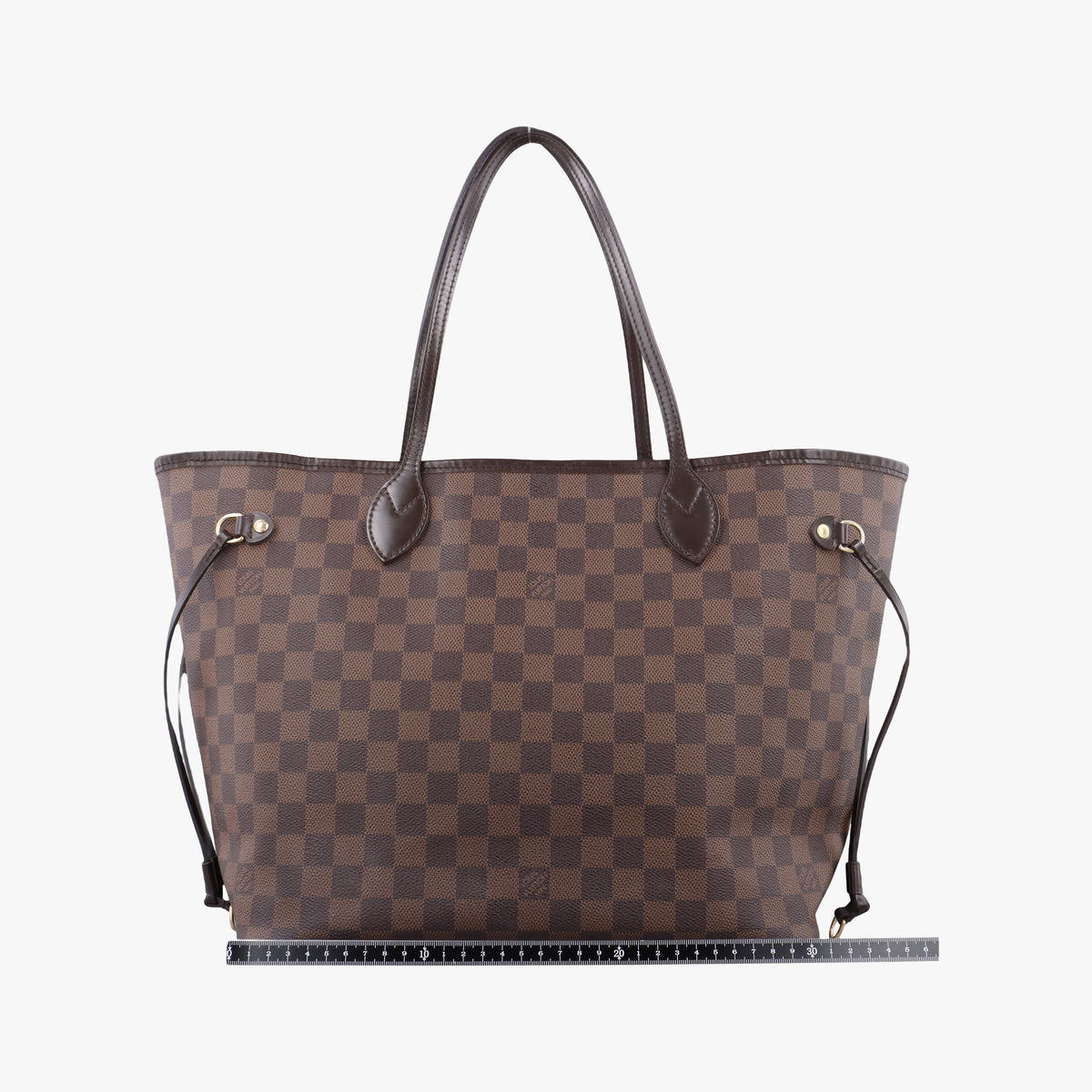 Secondhand Louis Vuitton NEVERFULL MM EBENE Damier Canvas N51105 handbag | stylenewstar