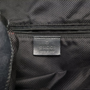 Pre-owned Gucci Bamboo GG Canvas Black canvas×leather 001-40 shoulderbag | stylenewstar