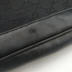 Pre-owned Gucci Bamboo GG Canvas Black canvas×leather 001-40 shoulderbag | stylenewstar
