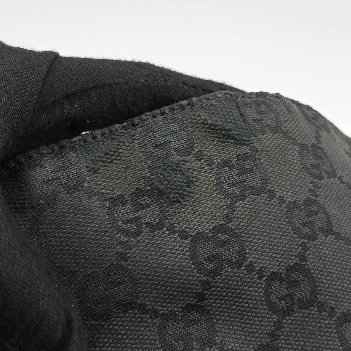 Pre-owned Gucci Bamboo GG Canvas Black canvas×leather 001-40 shoulderbag | stylenewstar