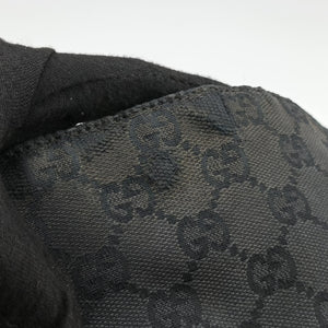 Pre-owned Gucci Bamboo GG Canvas Black canvas×leather 001-40 shoulderbag | stylenewstar
