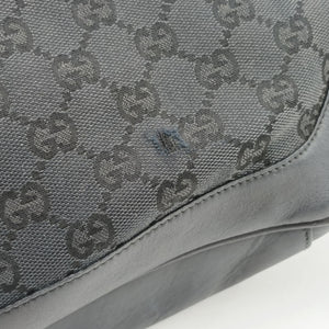 Pre-owned Gucci Bamboo GG Canvas Black canvas×leather 001-40 shoulderbag | stylenewstar