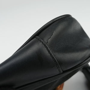 Pre-owned Gucci Bamboo GG Canvas Black canvas×leather 001-40 shoulderbag | stylenewstar