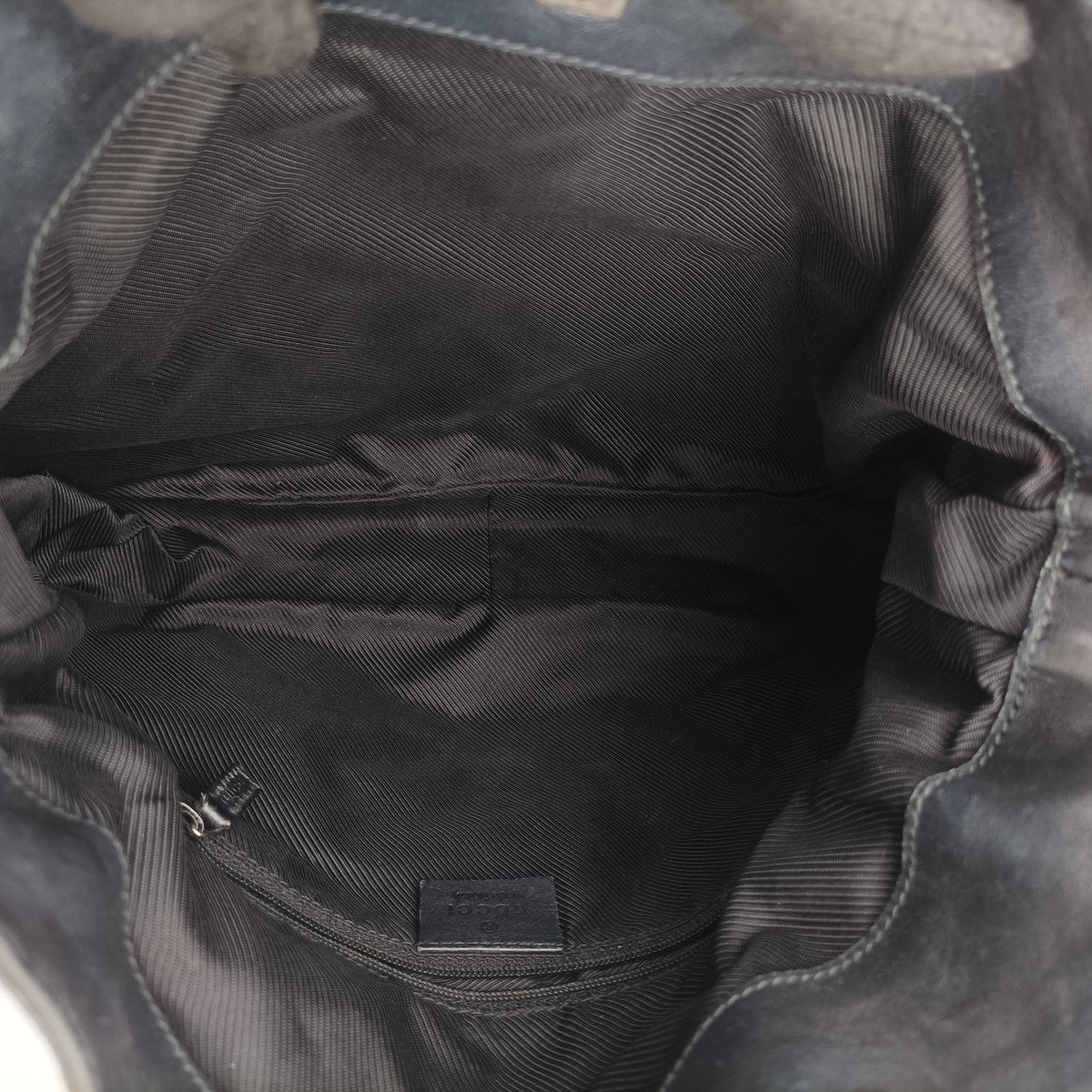 Pre-owned Gucci Bamboo GG Canvas Black canvas×leather 001-40 shoulderbag | stylenewstar