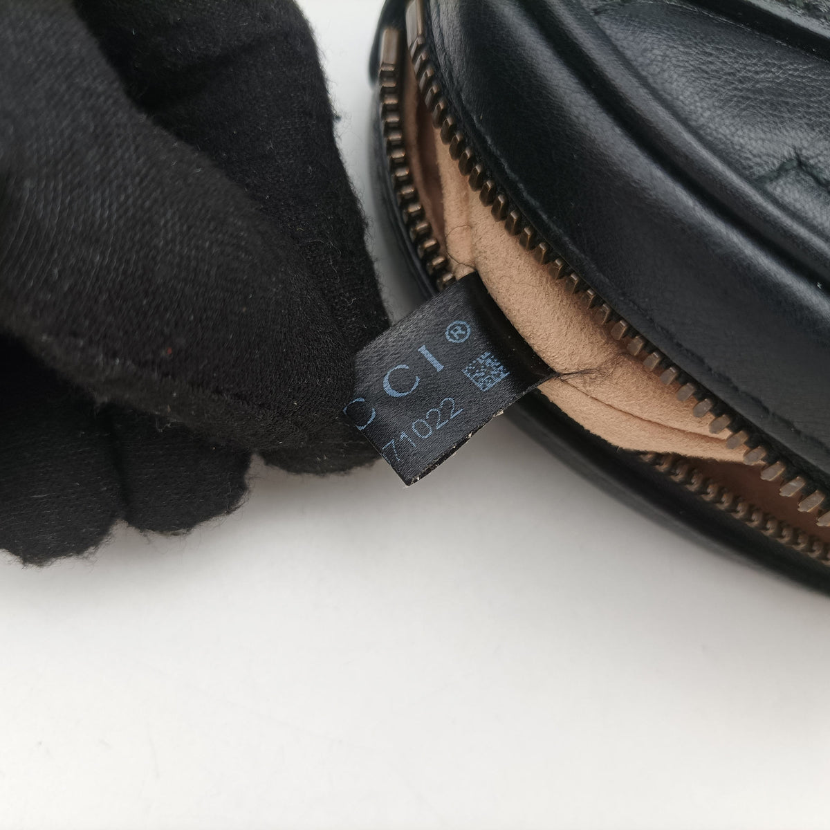 Vintage Gucci GG Marmont Black Leather 476434 bum bag/waist bag | stylenewstar