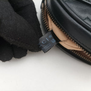 Vintage Gucci GG Marmont Black Leather 476434 bum bag/waist bag | stylenewstar