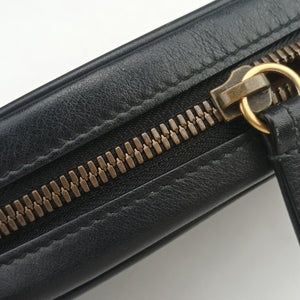Vintage Gucci GG Marmont Black Leather 476434 bum bag/waist bag | stylenewstar