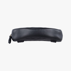 Vintage Gucci GG Marmont Black Leather 476434 bum bag/waist bag | stylenewstar
