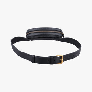Vintage Gucci GG Marmont Black Leather 476434 bum bag/waist bag | stylenewstar