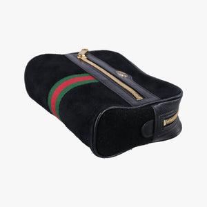 Pre-owned Gucci Ophidia Black Suede 517076 shoulderbag | stylenewstar