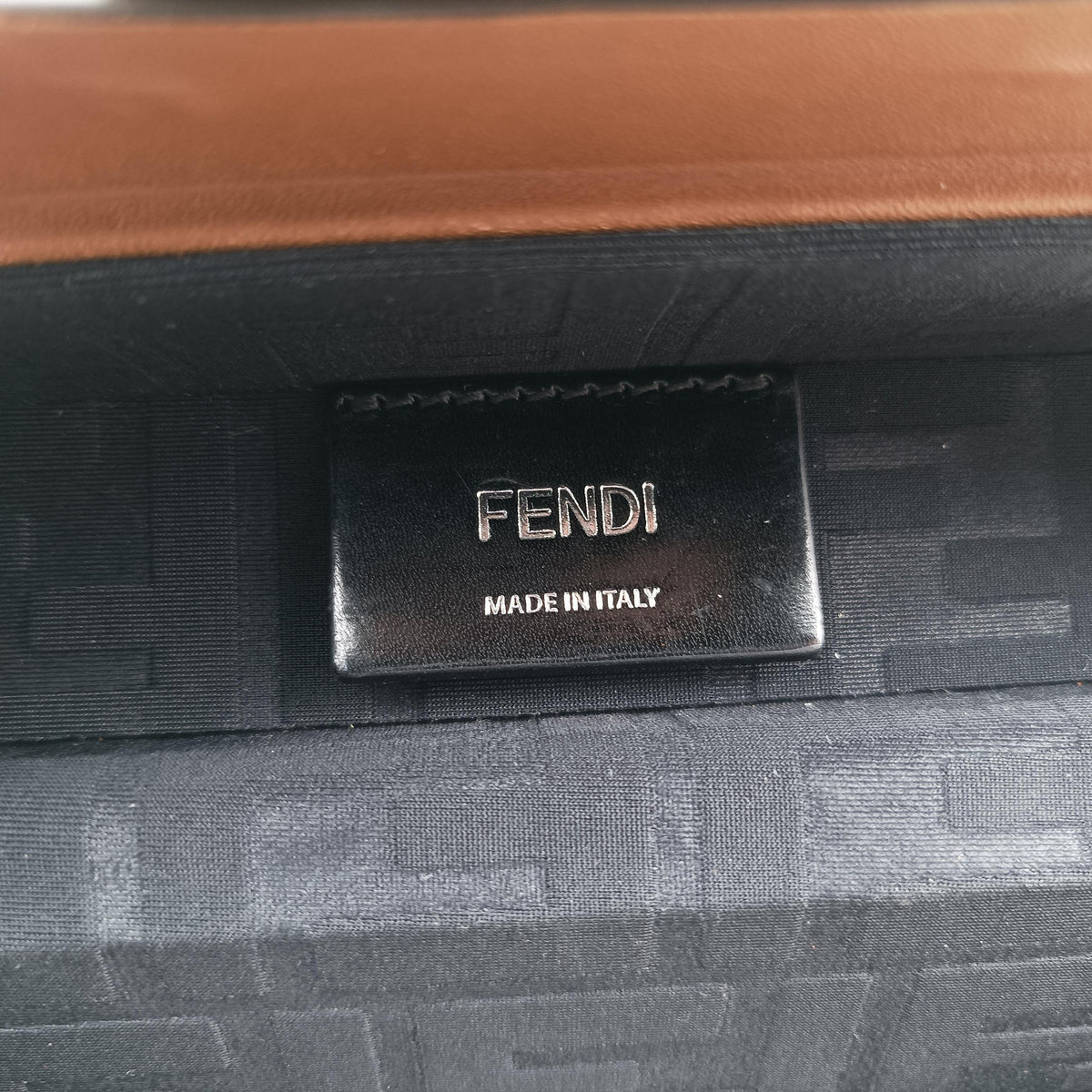 Pre-owned Fendi Zucca Trunk Brown PVC coated canvas×Leather 7VA507 shoulderbag | stylenewstar