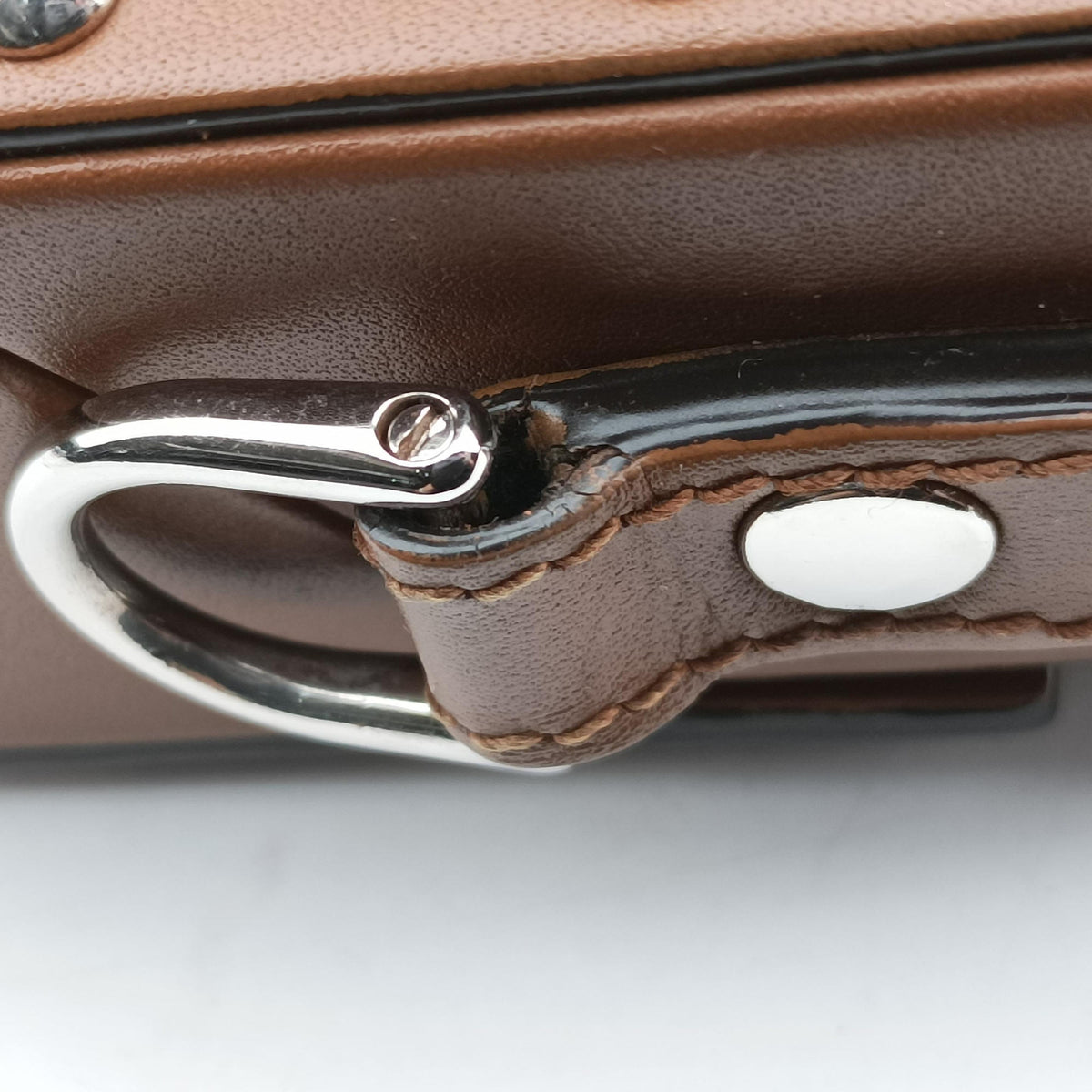 Pre-owned Fendi Zucca Trunk Brown PVC coated canvas×Leather 7VA507 shoulderbag | stylenewstar