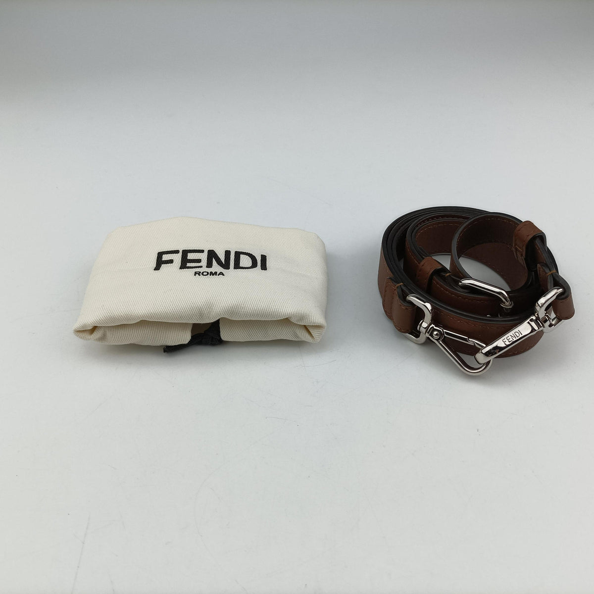 Pre-owned Fendi Zucca Trunk Brown PVC coated canvas×Leather 7VA507 shoulderbag | stylenewstar