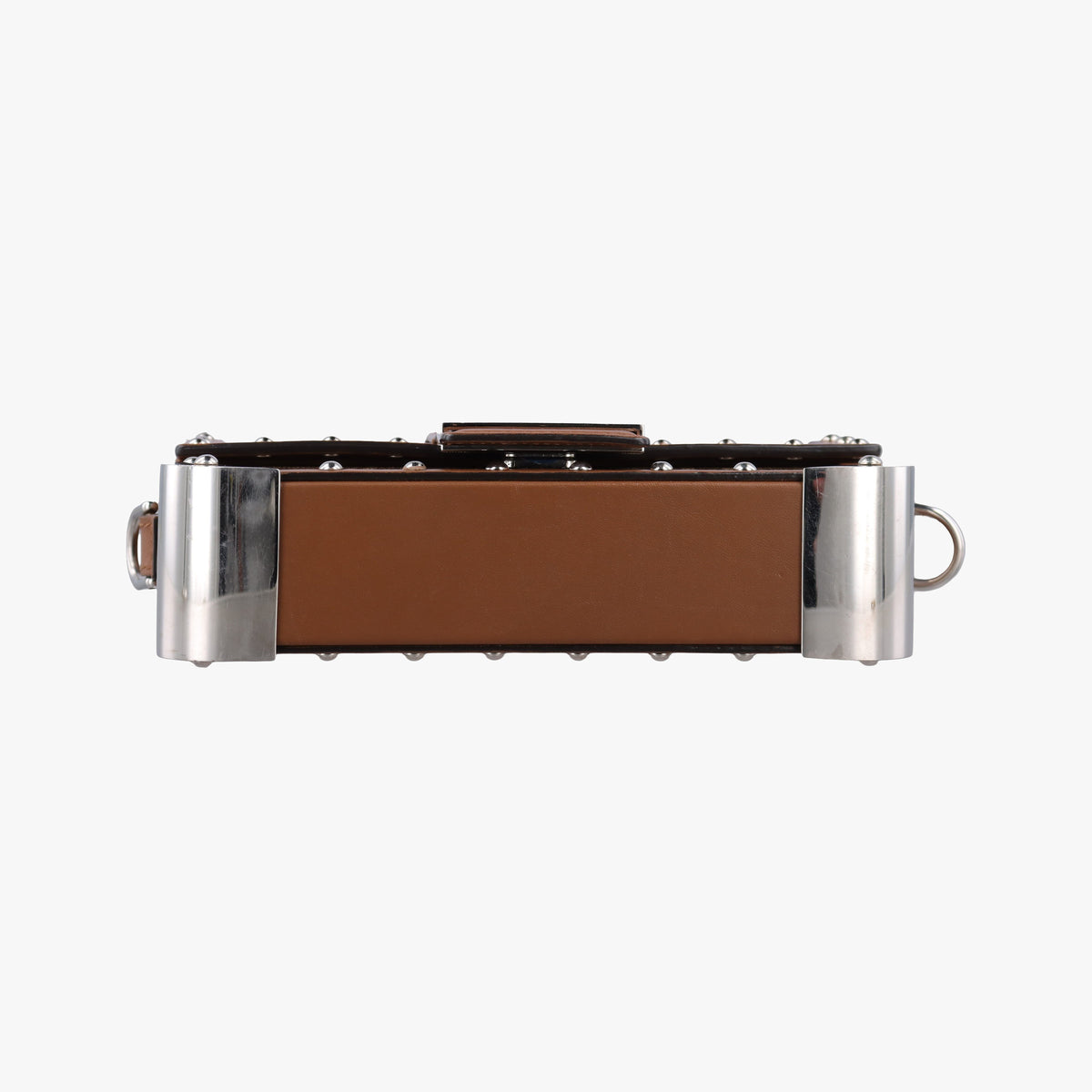 Pre-owned Fendi Zucca Trunk Brown PVC coated canvas×Leather 7VA507 shoulderbag | stylenewstar