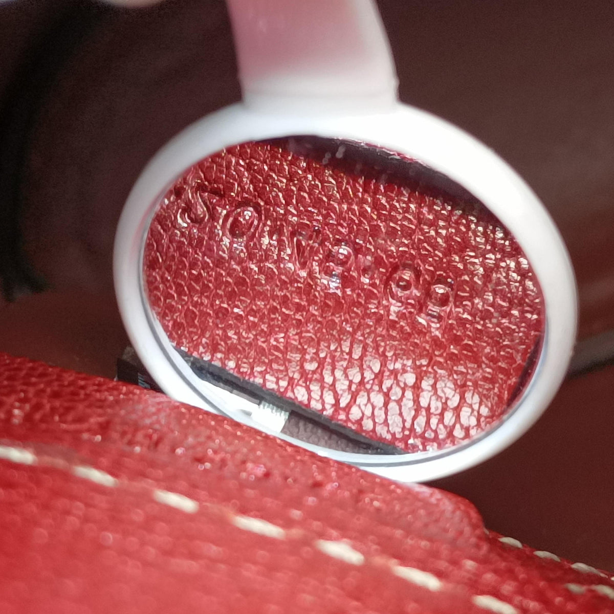 Pre-owned Chloe Aby Pink x Red Leather  shoulderbag | stylenewstar