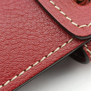 Pre-owned Chloe Aby Pink x Red Leather  shoulderbag | stylenewstar