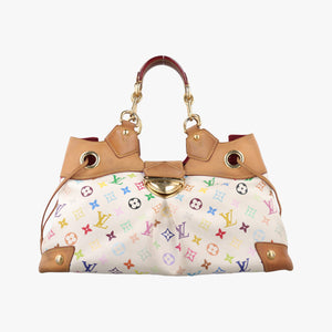 Secondhand Louis Vuitton URSULA white Monogram Multicolor M40123 handbag | stylenewstar