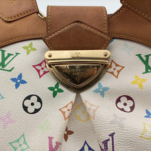 Secondhand Louis Vuitton URSULA white Monogram Multicolor M40123 handbag | stylenewstar