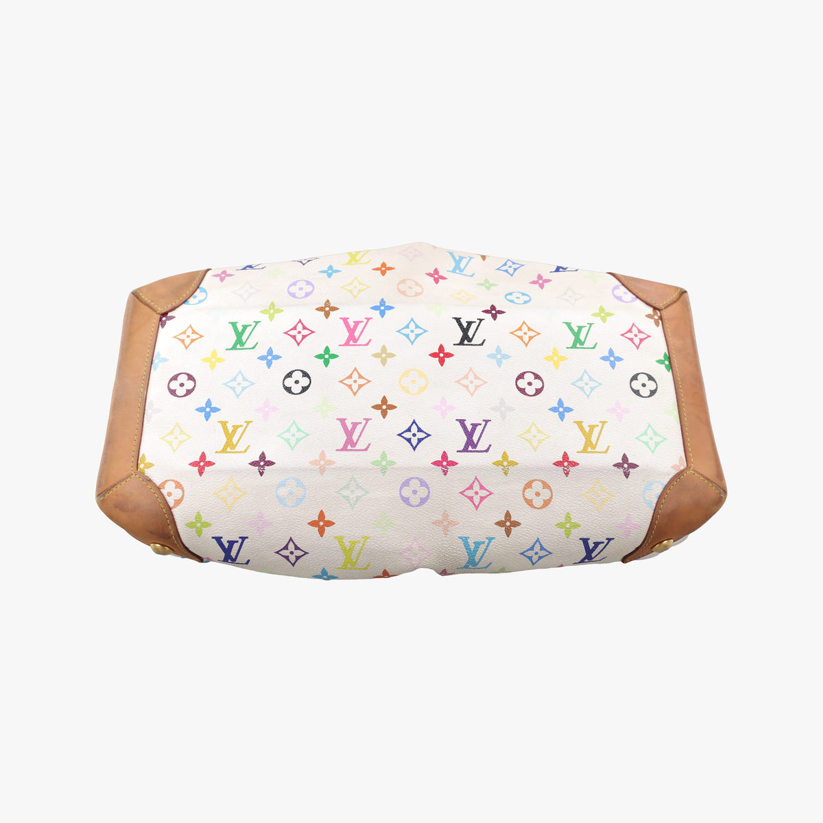 Secondhand Louis Vuitton URSULA white Monogram Multicolor M40123 handbag | stylenewstar