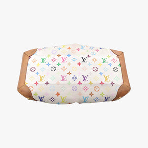 Secondhand Louis Vuitton URSULA white Monogram Multicolor M40123 handbag | stylenewstar