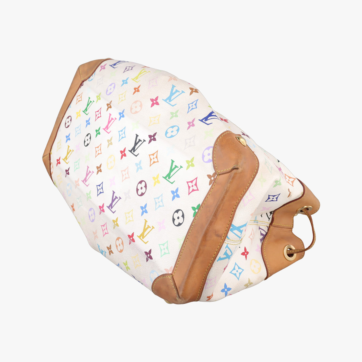 Secondhand Louis Vuitton URSULA white Monogram Multicolor M40123 handbag | stylenewstar