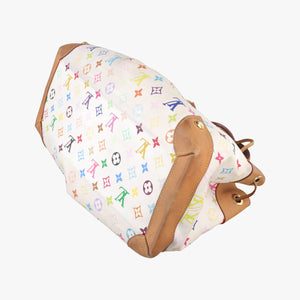 Secondhand Louis Vuitton URSULA white Monogram Multicolor M40123 handbag | stylenewstar
