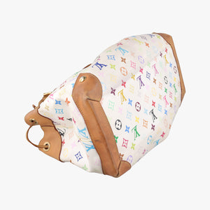 Secondhand Louis Vuitton URSULA white Monogram Multicolor M40123 handbag | stylenewstar
