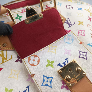 Vintage Louis Vuitton Alma GM white Monogram Multicolor M40441 handbag | stylenewstar