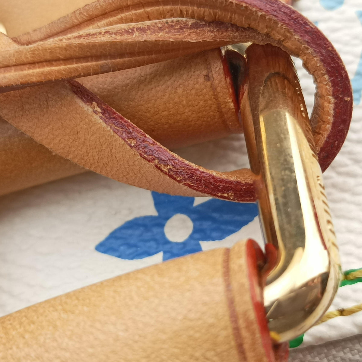 Vintage Louis Vuitton Alma GM white Monogram Multicolor M40441 handbag | stylenewstar