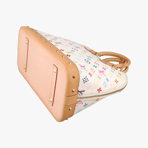 Vintage Louis Vuitton Alma GM white Monogram Multicolor M40441 handbag | stylenewstar