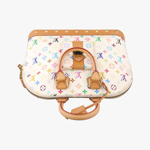 Vintage Louis Vuitton Alma GM white Monogram Multicolor M40441 handbag | stylenewstar