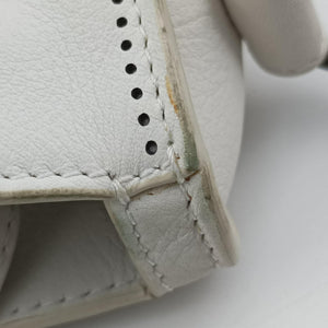 Pre-owned Balenciaga Giant City White lambskin  shoulderbag | stylenewstar
